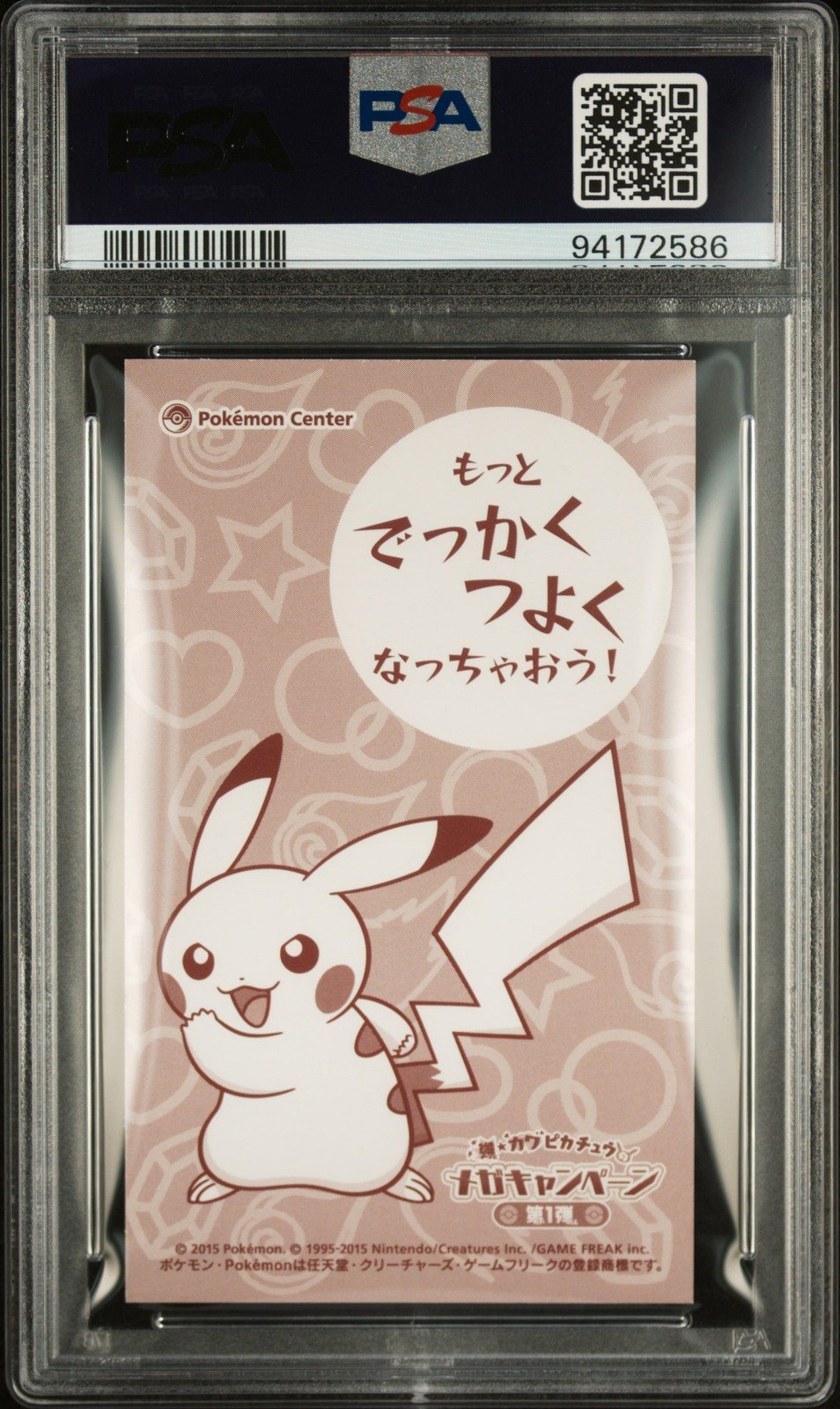 POKEMON - PONCHO WEARING PIKACHU - MC BUSINESS CARD - CHARIZARD X - JAPAN PSA 10 – Photo 2